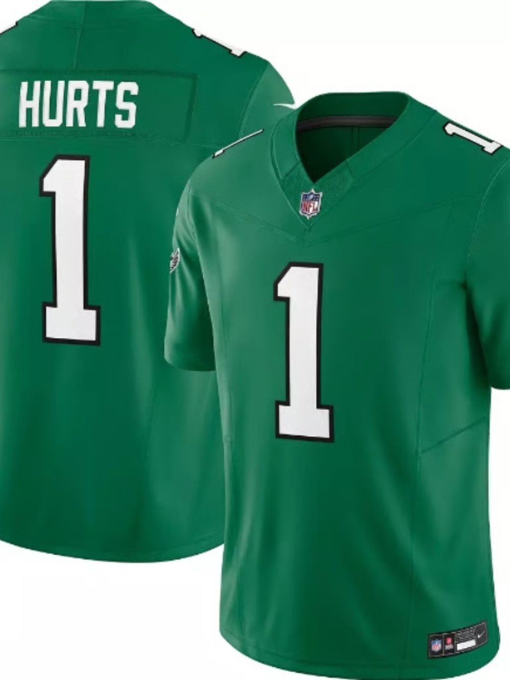 NWT Jalen Hurts Philadelphia Eagles Green #1 Jersey Size Medium Unisex
